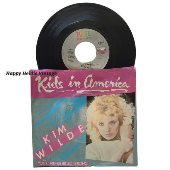 Kim Wild Kids in America, Vinyl 45‎ 1982, EMI America Record 80 Music - Picture 1 of 9